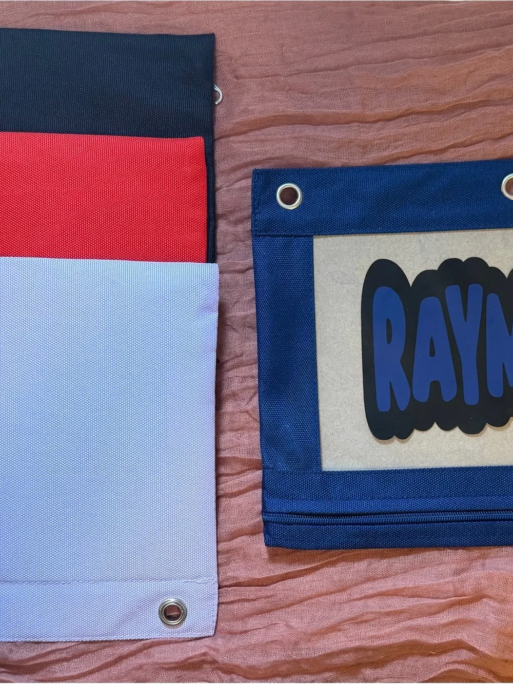 Custom Notebook Pencil Pouch and Bookmark - Personalized Back to School Supplies